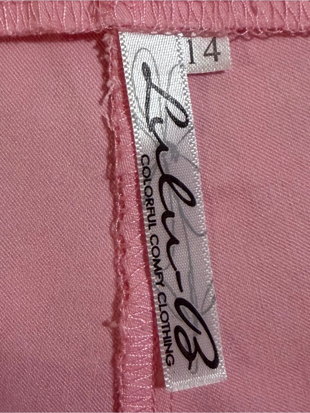 LuLu B Pull-On Shorts Pink Size 14 Resort Preppy Stretch 6” Inseam - Picture 6 of 6